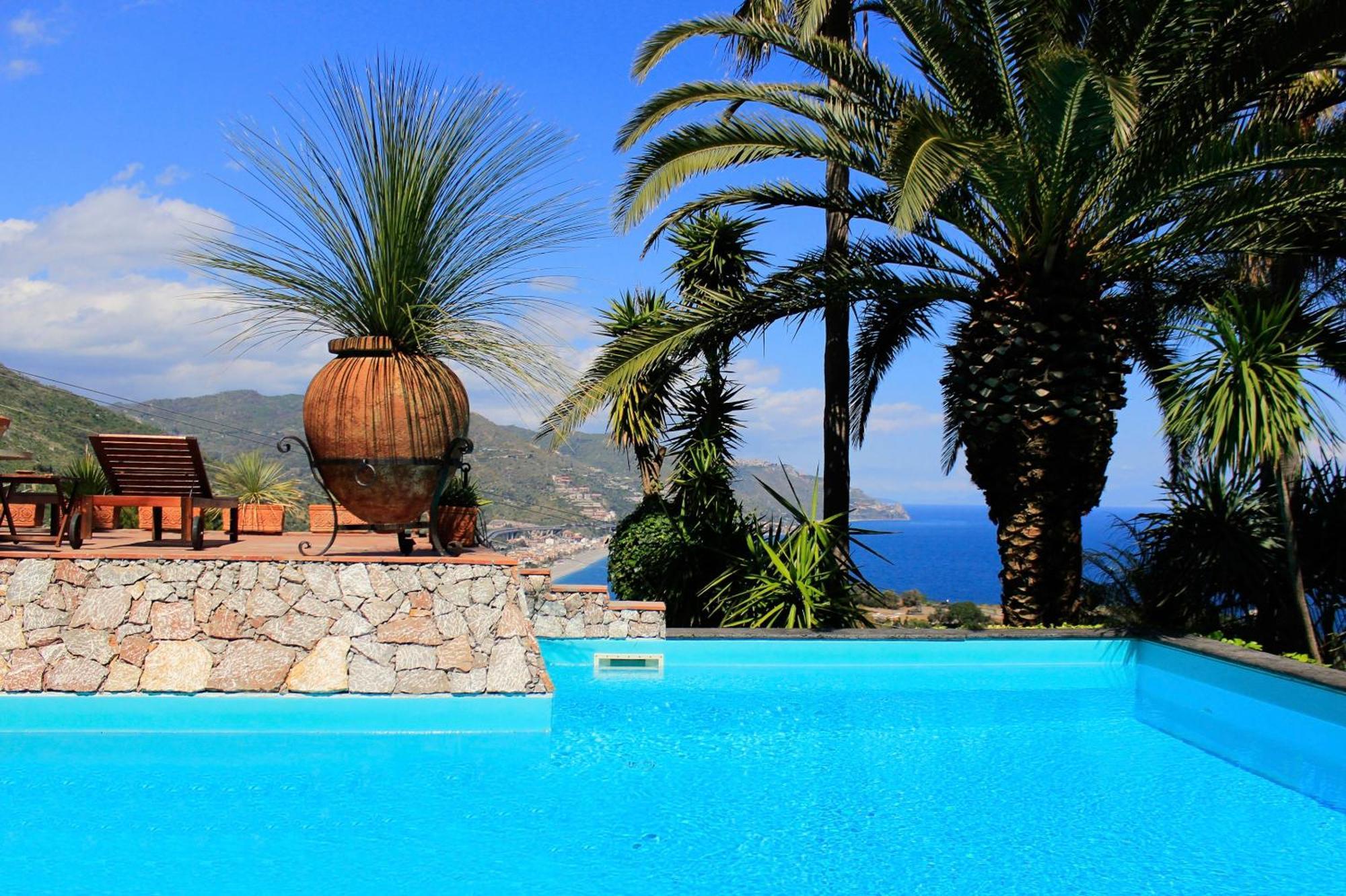 Villa Lou Taormina Private Villa With Panoramic Sea View Pool Dış mekan fotoğraf