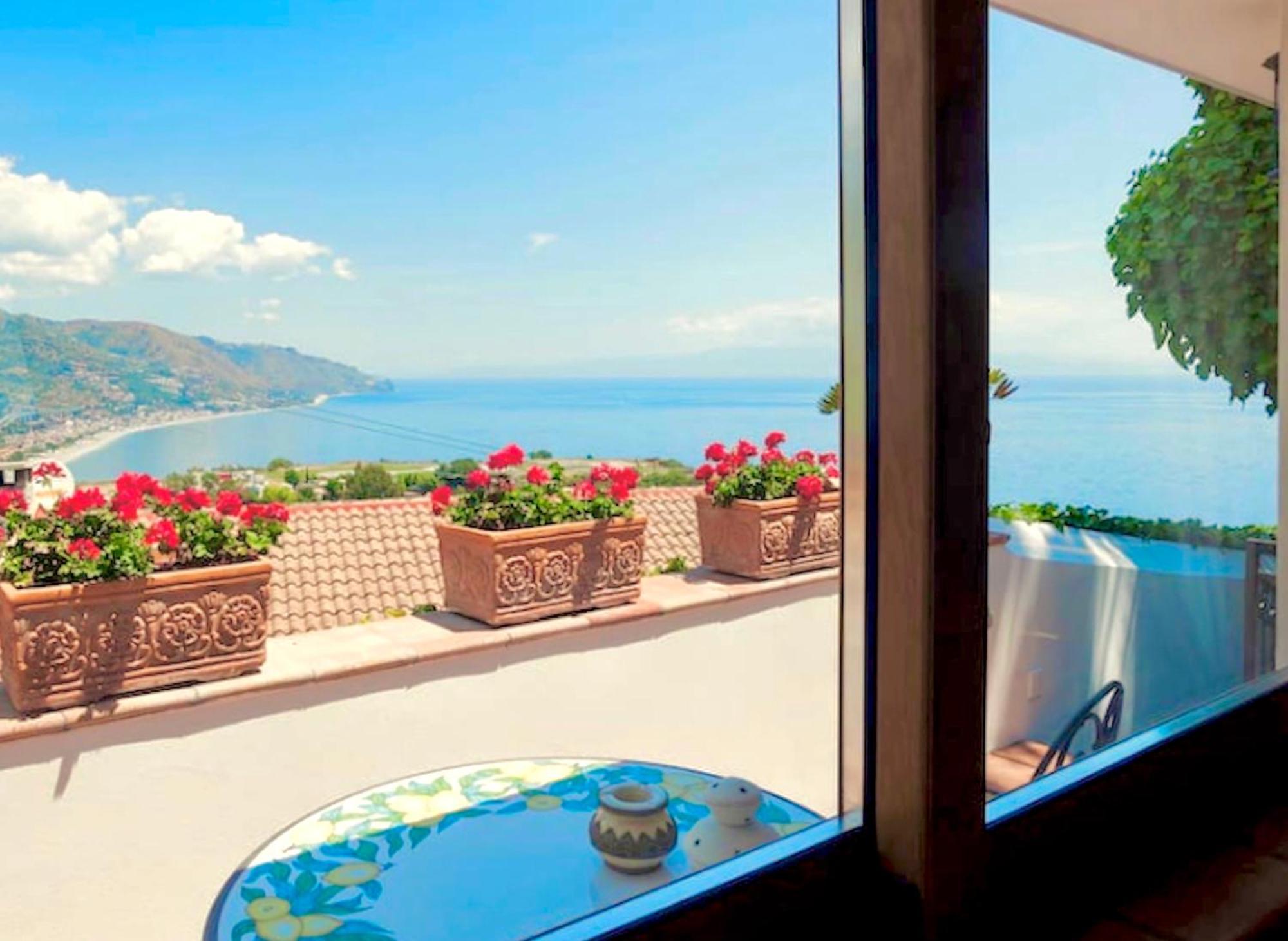 Villa Lou Taormina Private Villa With Panoramic Sea View Pool Dış mekan fotoğraf